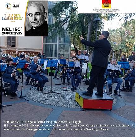 Vitaliano gallo dirige all'opera don orione 21.05.23